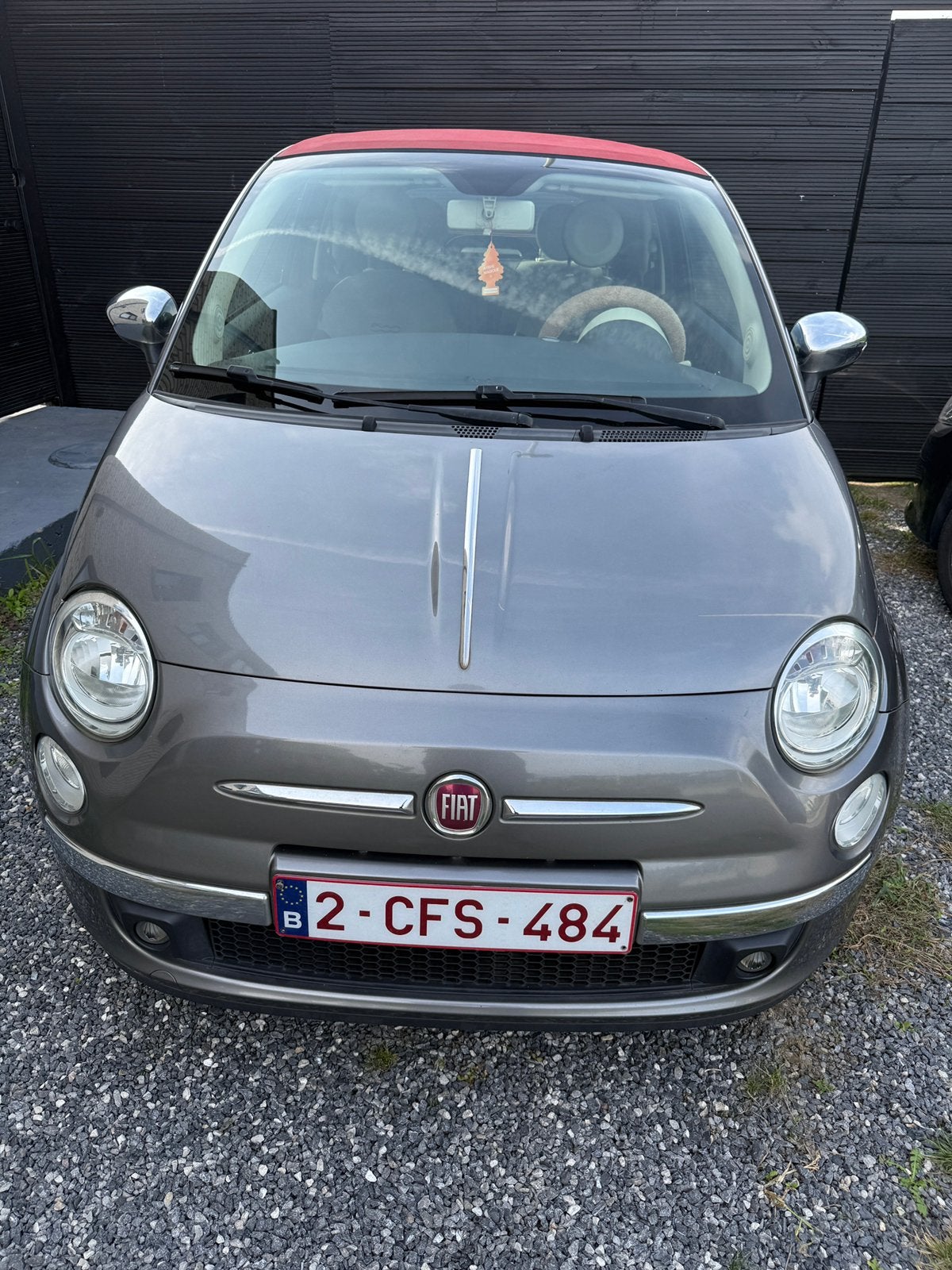 Fiat 500 Cabrio -1.2 Benzine - 2013 - Blanco gekeurd, Auto's, Bluetooth, Euro 5, Grijs, Particulier