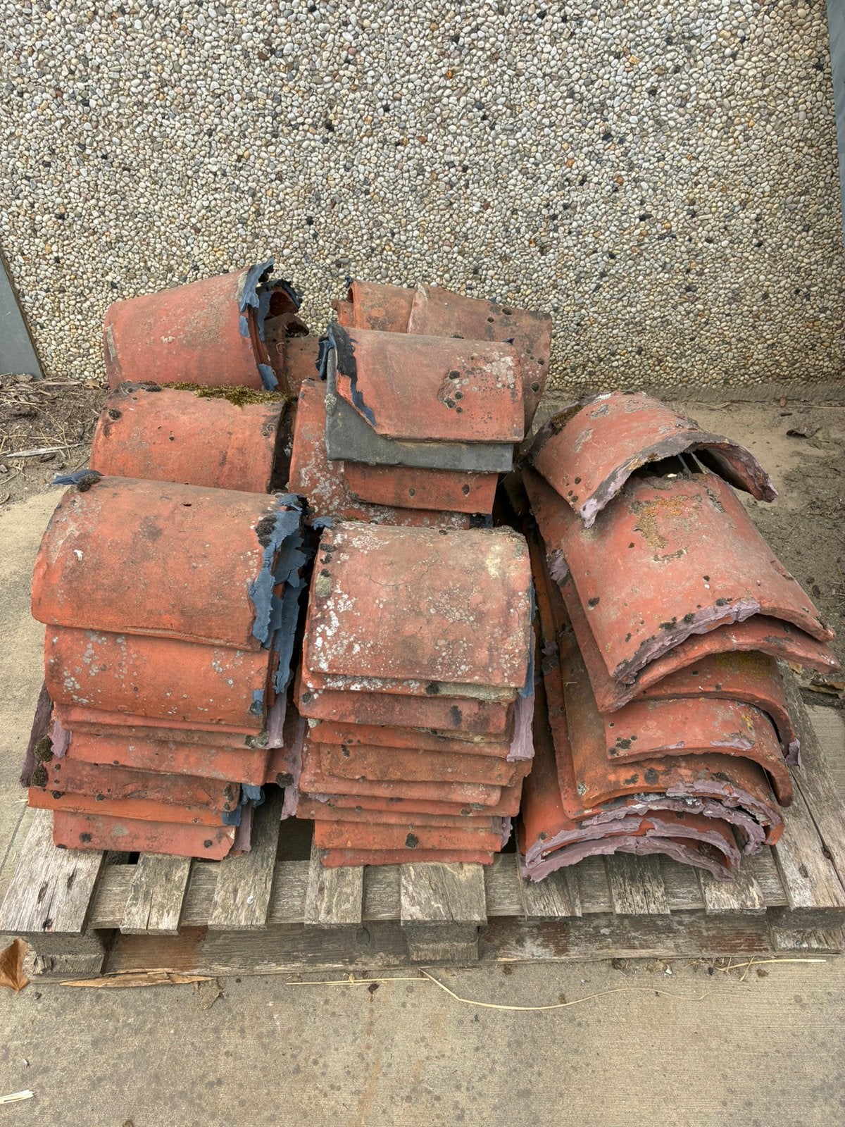 Boomse nokken, Doe-het-zelf en Bouw, Dakpannen en Dakbedekking, Ophalen, Gebruikt, Steen of Klei, 5 tot 10 m²