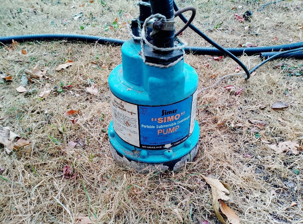 Dompelpomp simer top, Tuin en Terras, Waterpompen, Ophalen, Gebruikt, Elektrisch, Dompelpomp