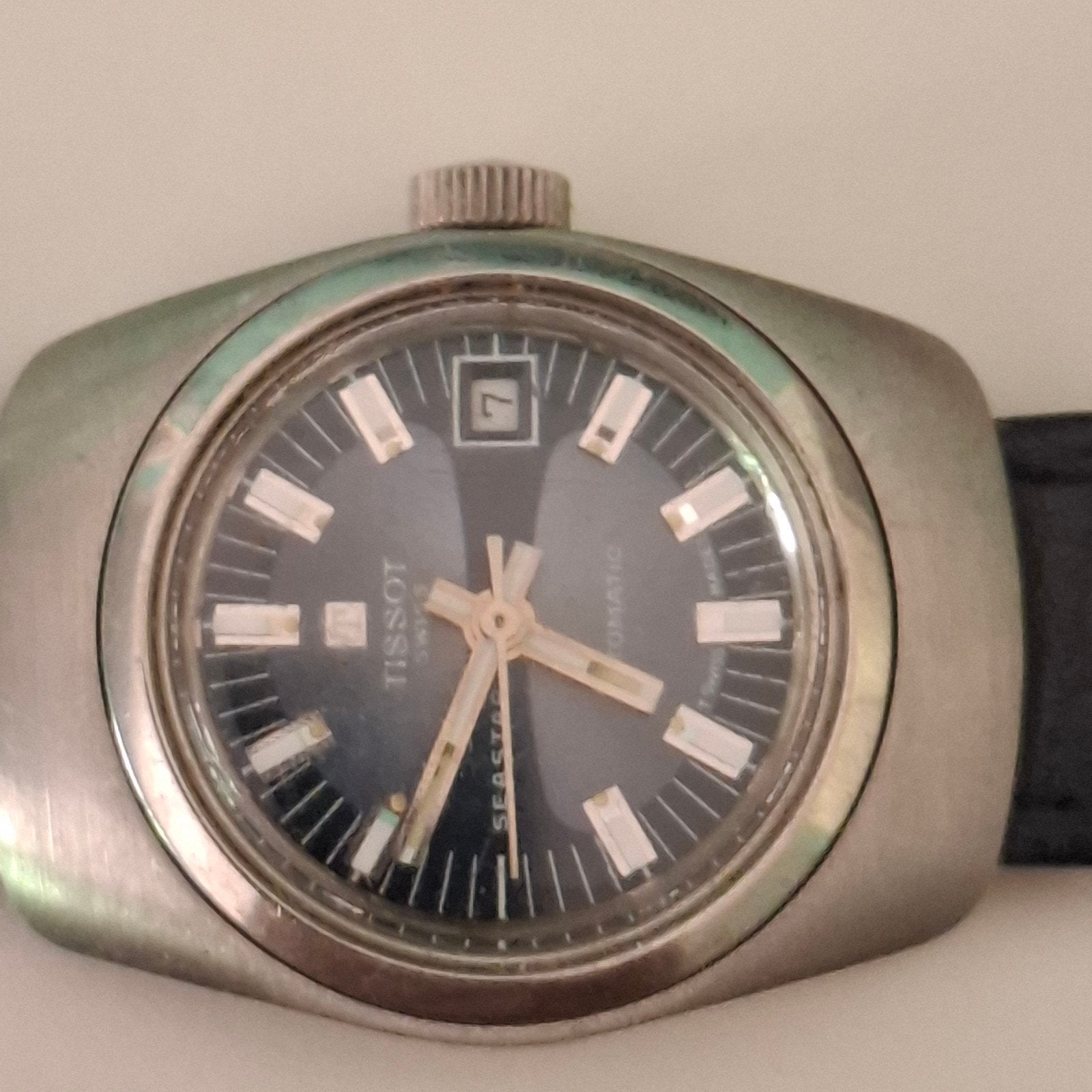 TISSOT SEASTAR vintage horloge, Handtassen en Accessoires, Horloges | Antiek, Staal, Met bandje, Tissot, Polshorloge