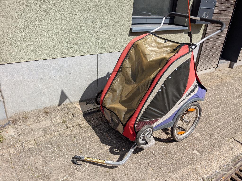 Chariot CTS Captain XL Fietskar incl Thule Chariot Jog Kit, Ophalen, Vering, Kinderkar, 40 tot 60 kg