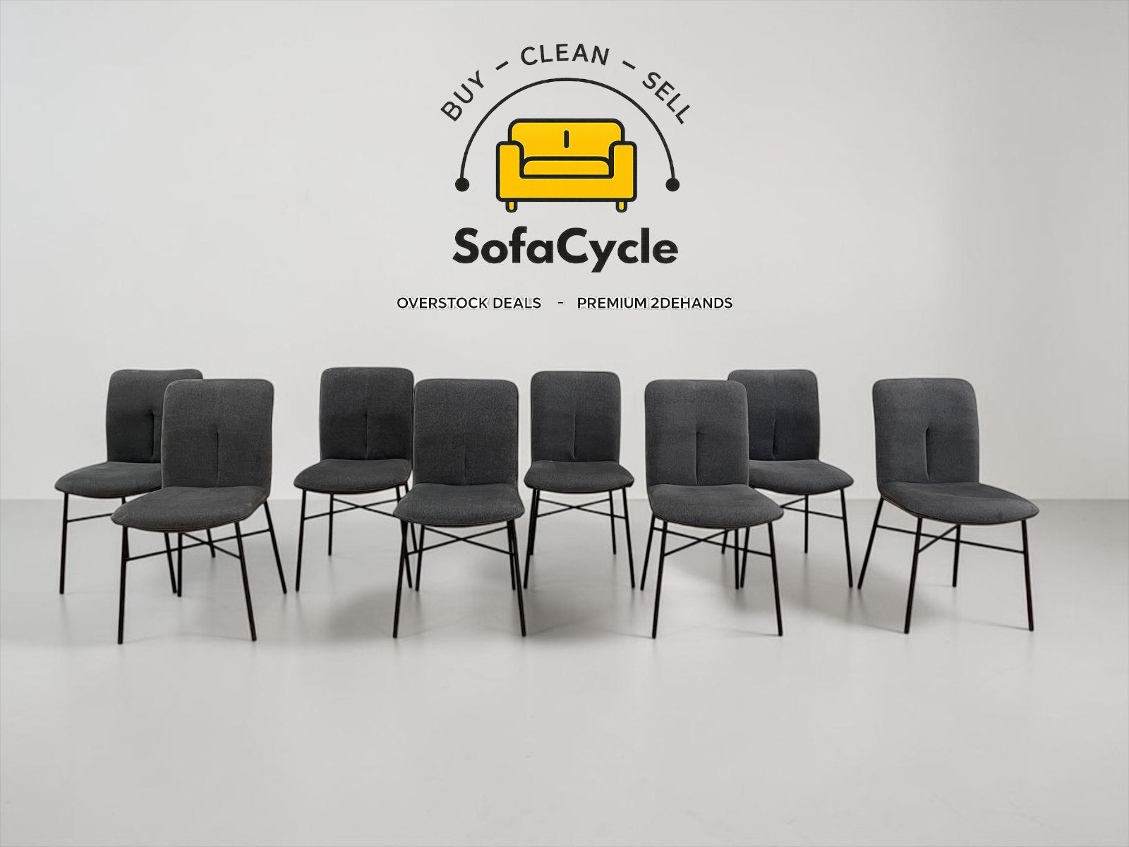 8 chaises de Xooon - Parfait état - Nettoyage par un prof., Maison & Meubles, Enlèvement ou Envoi, Comme neuf