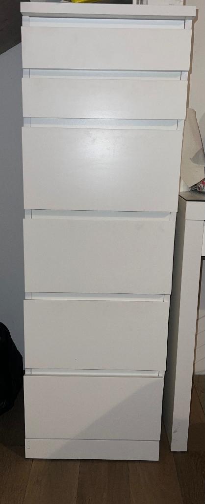 Ladekast MALM, Huis en Inrichting, Ophalen, Minder dan 50 cm, 5 laden of meer, Zo goed als nieuw