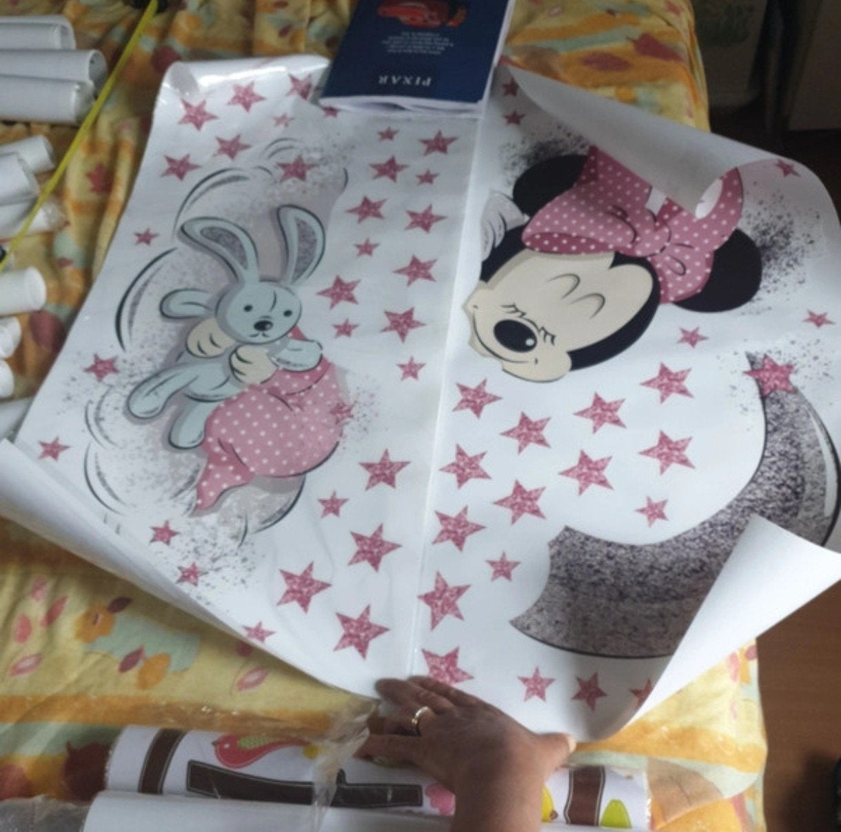 Muursticker Minnie, Ophalen of Verzenden