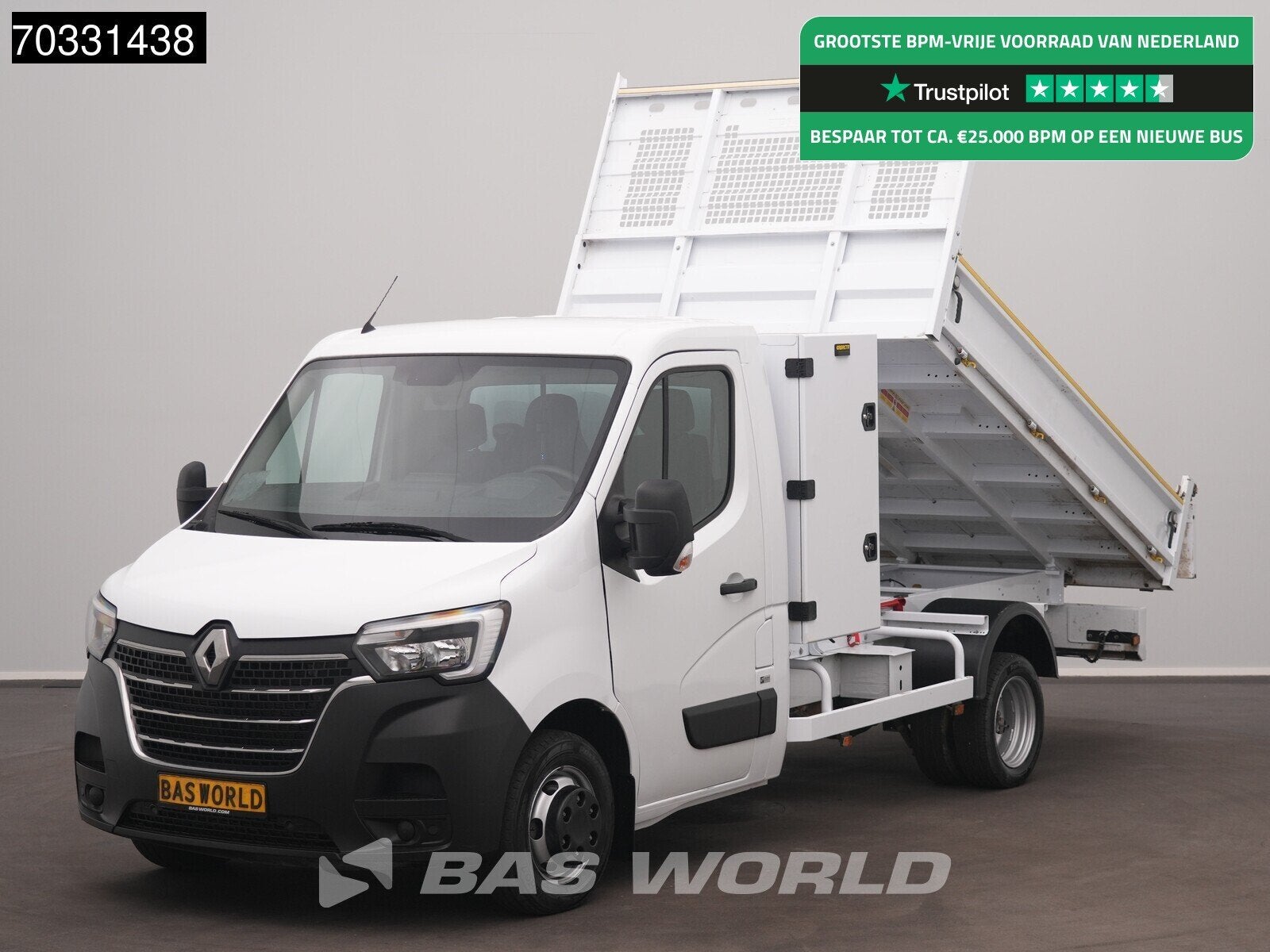 Renault Master 145PK Kipper 3,5t Trekhaak Dubbellucht met Ki, 145 ch, Achat, Euro 6, Entreprise