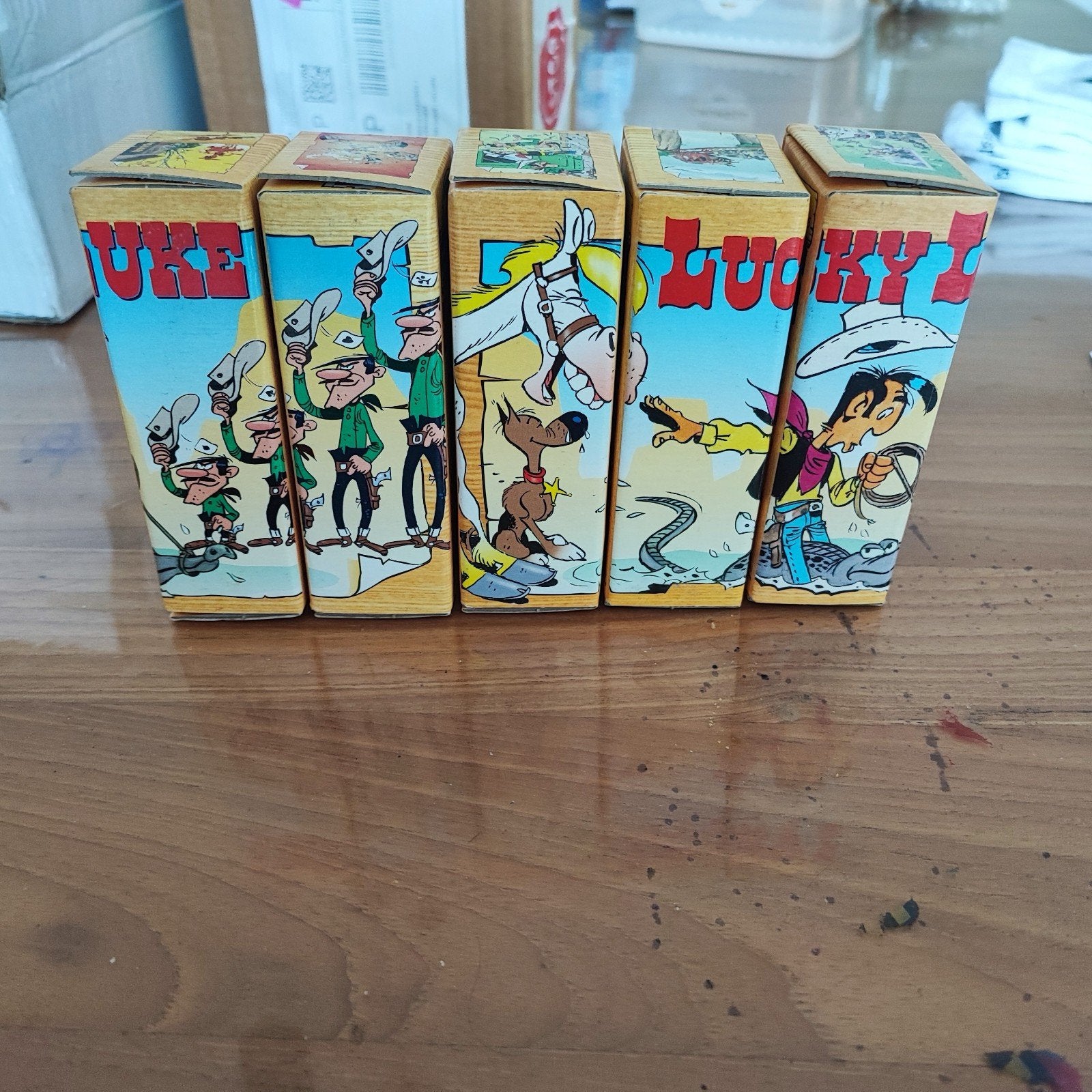 vijf puzzels Lucky Luke fristi 1996, Ophalen of Verzenden