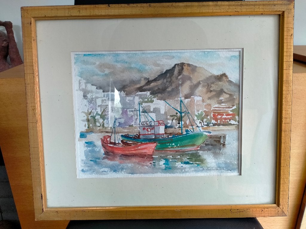 Aquarel Jo Verhenneman, Ophalen of Verzenden