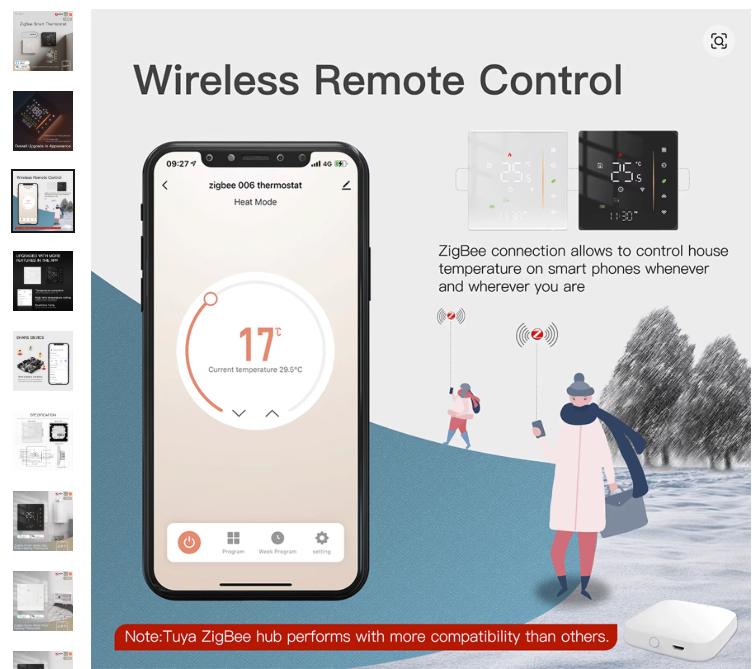 Thermostat intelligent  chauffage, Doe-het-zelf en Bouw, Thermostaten, Verzenden, Slimme thermostaat, Nieuw