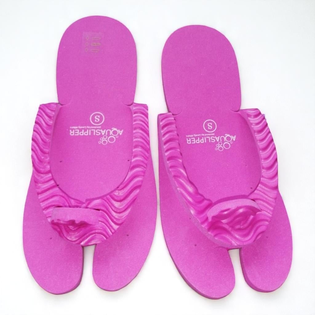 Foam strand - aqua - sauna slippers 37/38, Kleding | Dames, Slippers, Verzenden, Nieuw, Roze