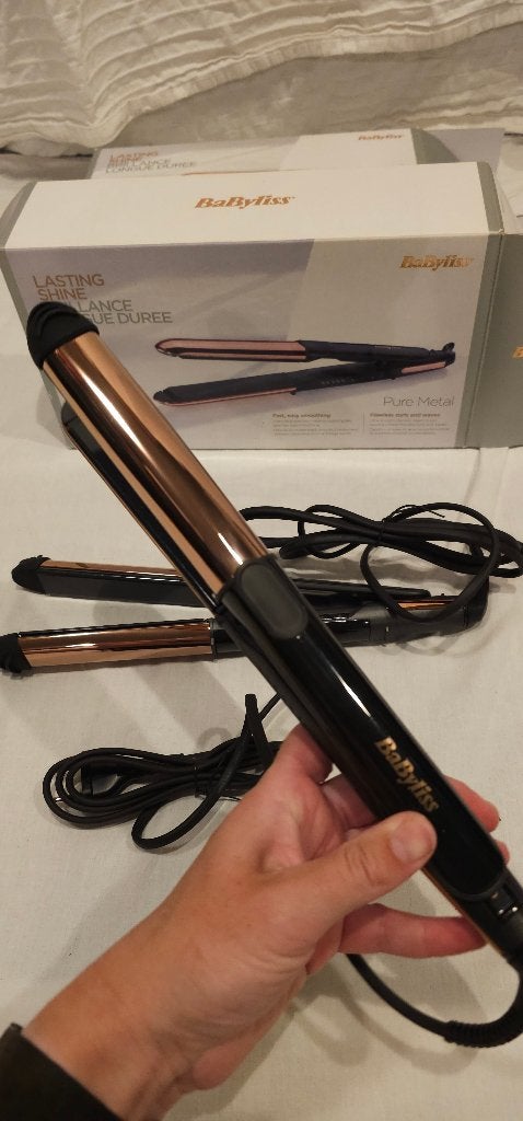 BaByliss Pure Metal Stijltang, Elektronische apparatuur, Persoonlijke Verzorgingsapparatuur, Zo goed als nieuw, Haarverzorging