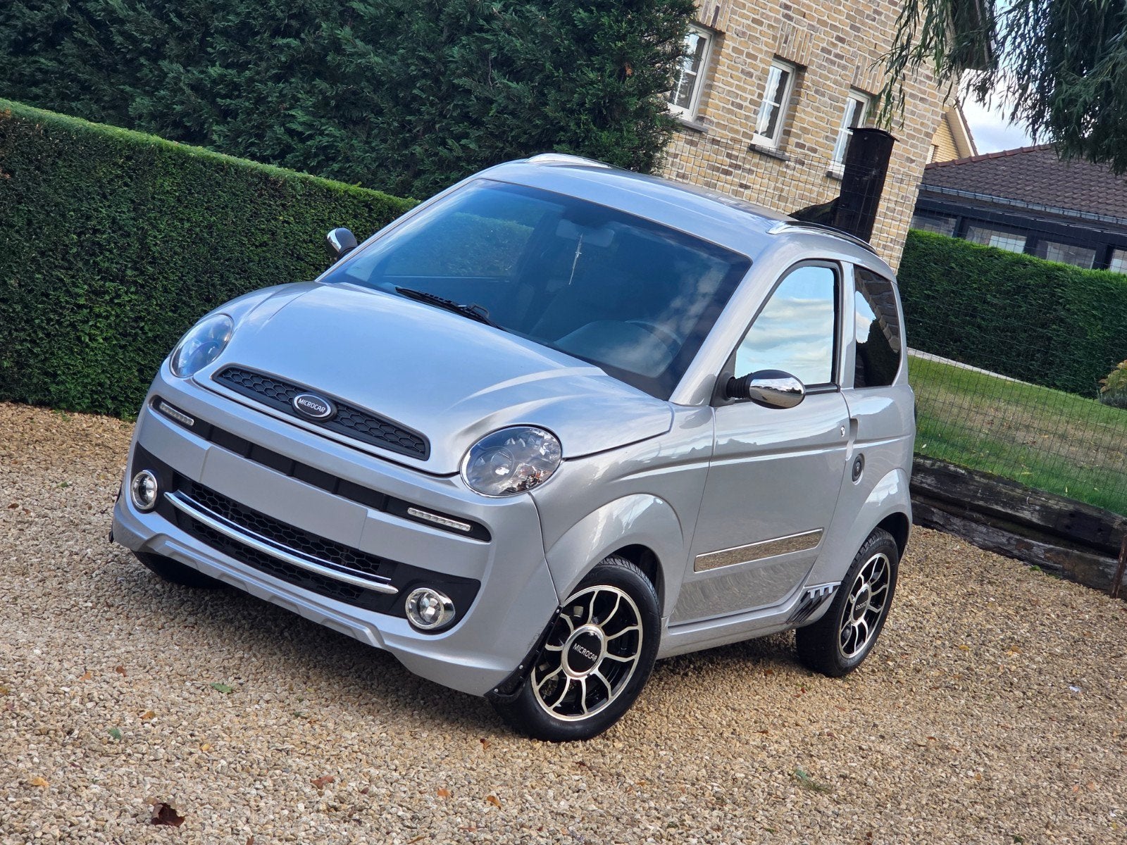 Aixam microcar MGO DCI 492 stille motor* parkstand* topstaat, Leder en Stof, Bedrijf, Diesel, Zilver of Grijs