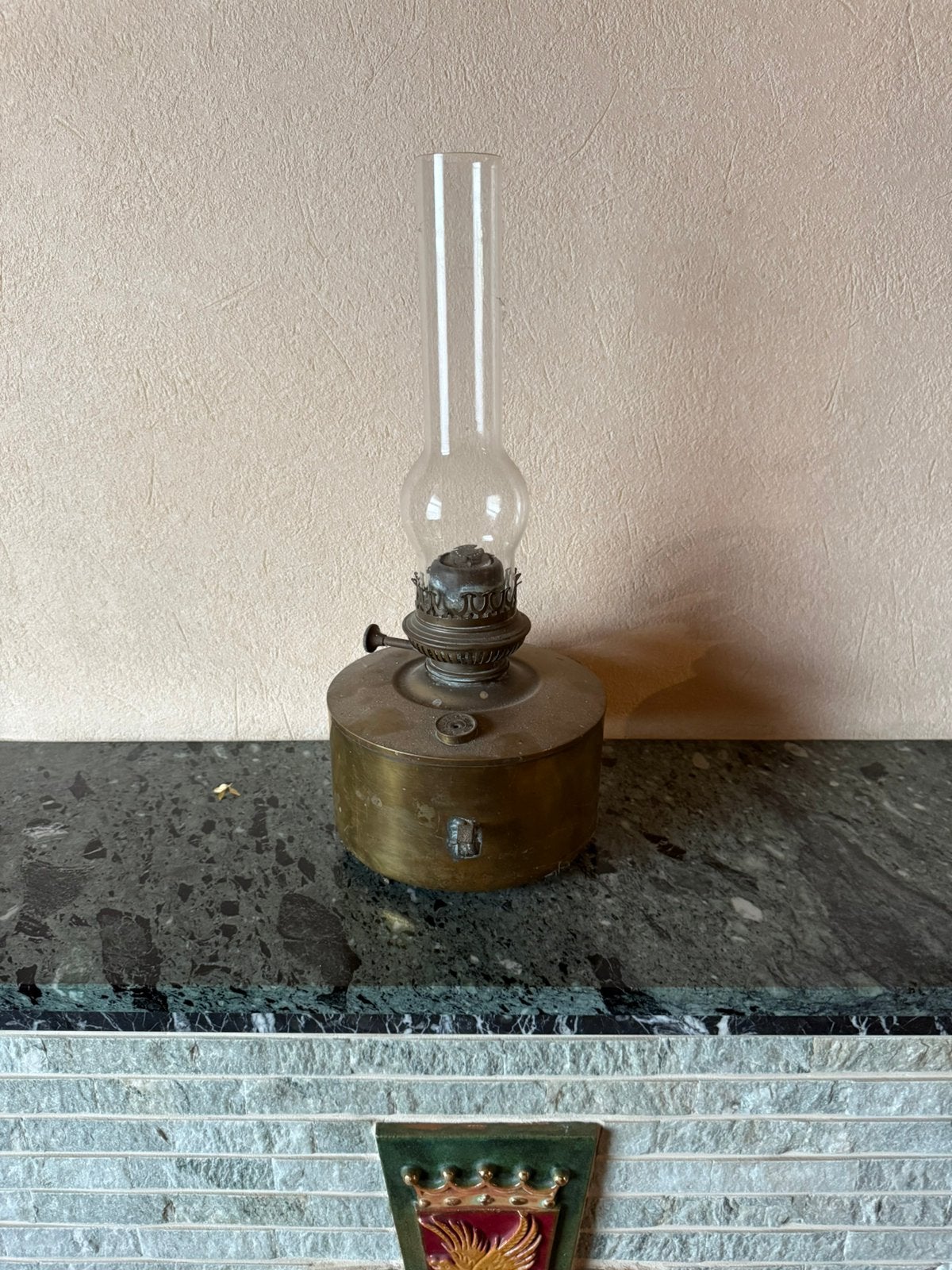 Oude petroleum lamp, Ophalen