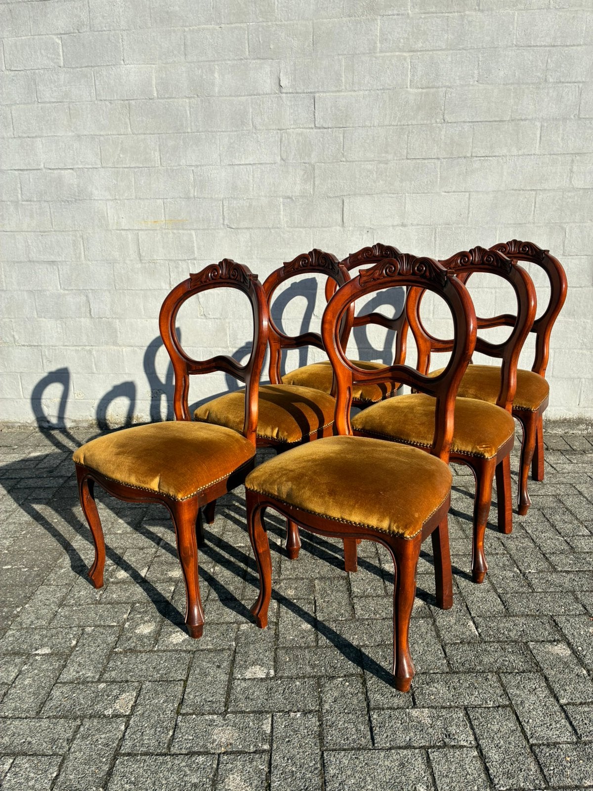 Antieke eetkamer stoelen, Antiek en Kunst, Ophalen