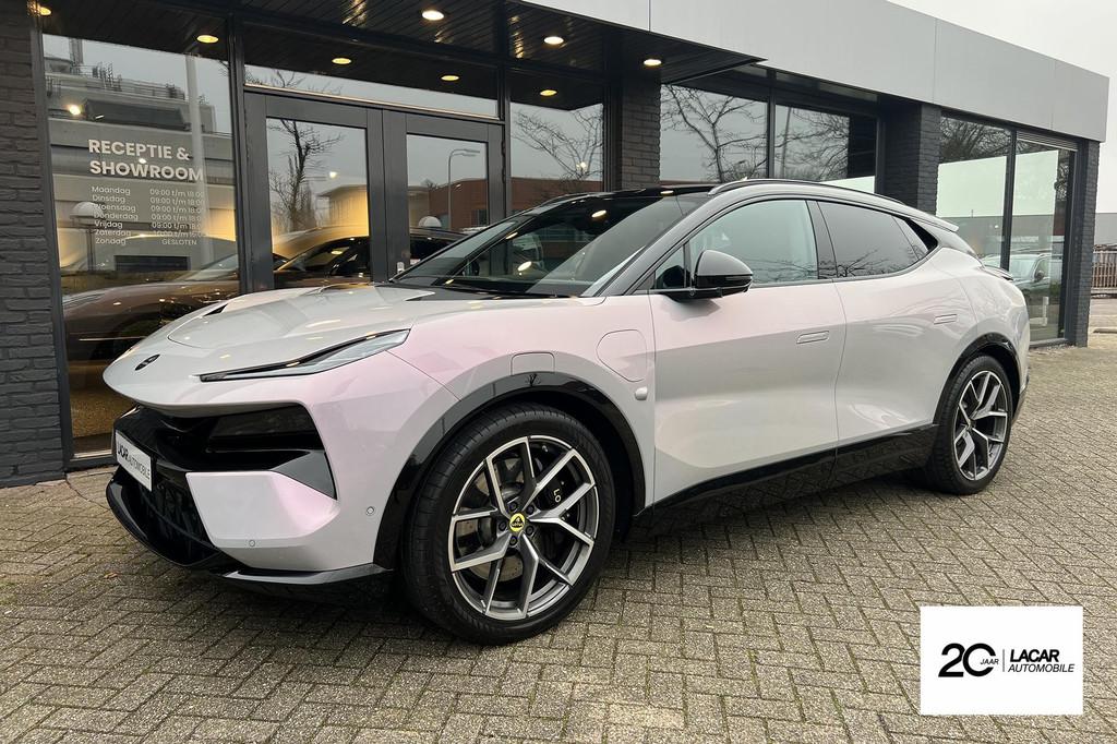 Lotus Eletre EDS 450 S 4WD 112 kWh I 126k NP I 5 j Gar., Auto's, Lotus, Automaat, Gebruikt, Zwart, Leder