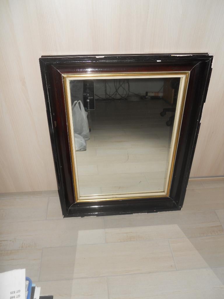 Miroir ancien, Antiquités & Art, Antiquités | Miroirs, Enlèvement, Rectangulaire, 50 à 100 cm, Moins de 100 cm