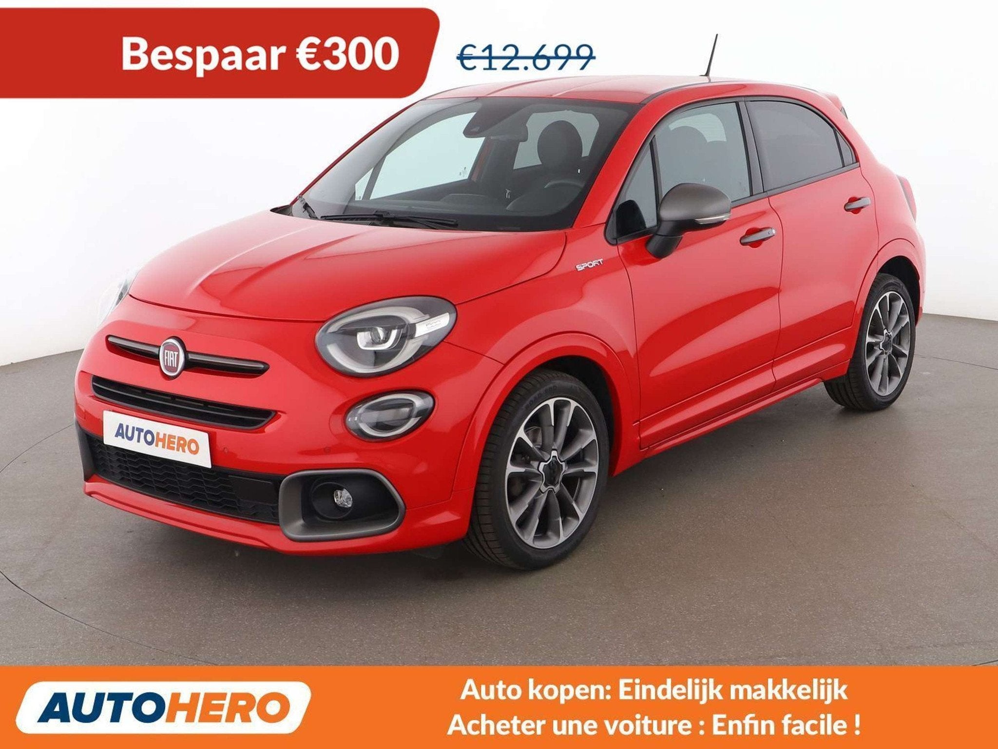 Fiat 500X 1.0 Turbo Sport (bj 2021), Auto's, Voorwielaandrijving, Gebruikt, 500X, 120 pk