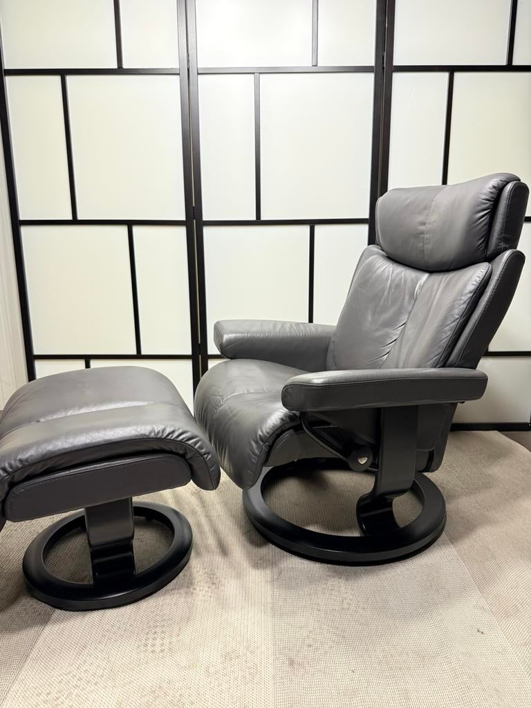 Stressless Relax Fauteuil met Voetenbank - Enorm comfortabel, Huis en Inrichting, Fauteuils, Ophalen, Stressless Eames Vitra Knoll Woonkamer Relax Hukla Leolux