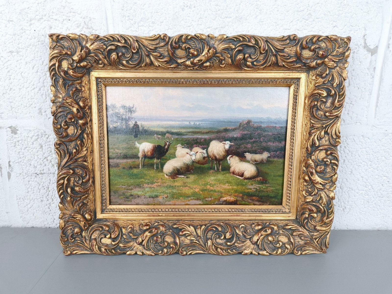 Jef Louis van Leemputten schilderij, Ophalen of Verzenden, Vintage, Landschap, Doek