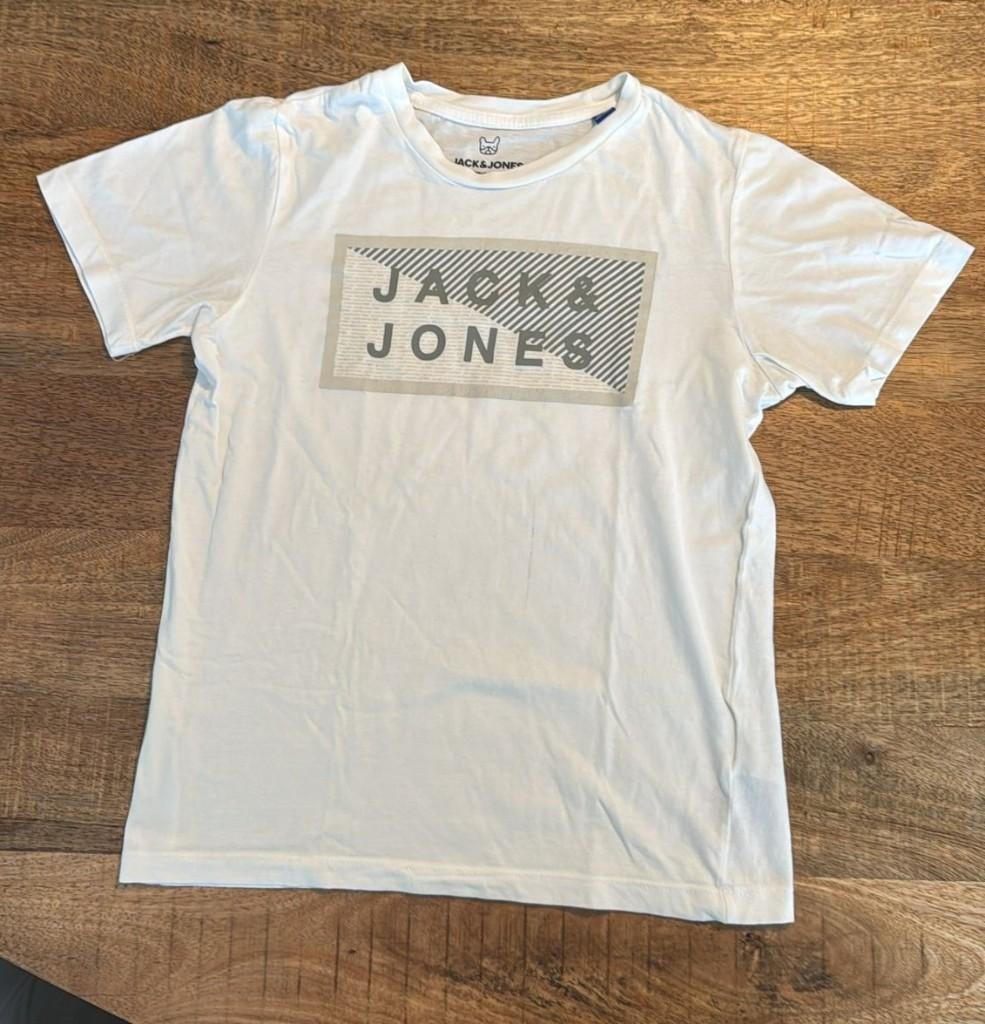Witte t-shirt Jack&Jones jongens, Kinderen en Baby's, Ophalen, Zo goed als nieuw, Shirt of Longsleeve, Jongen