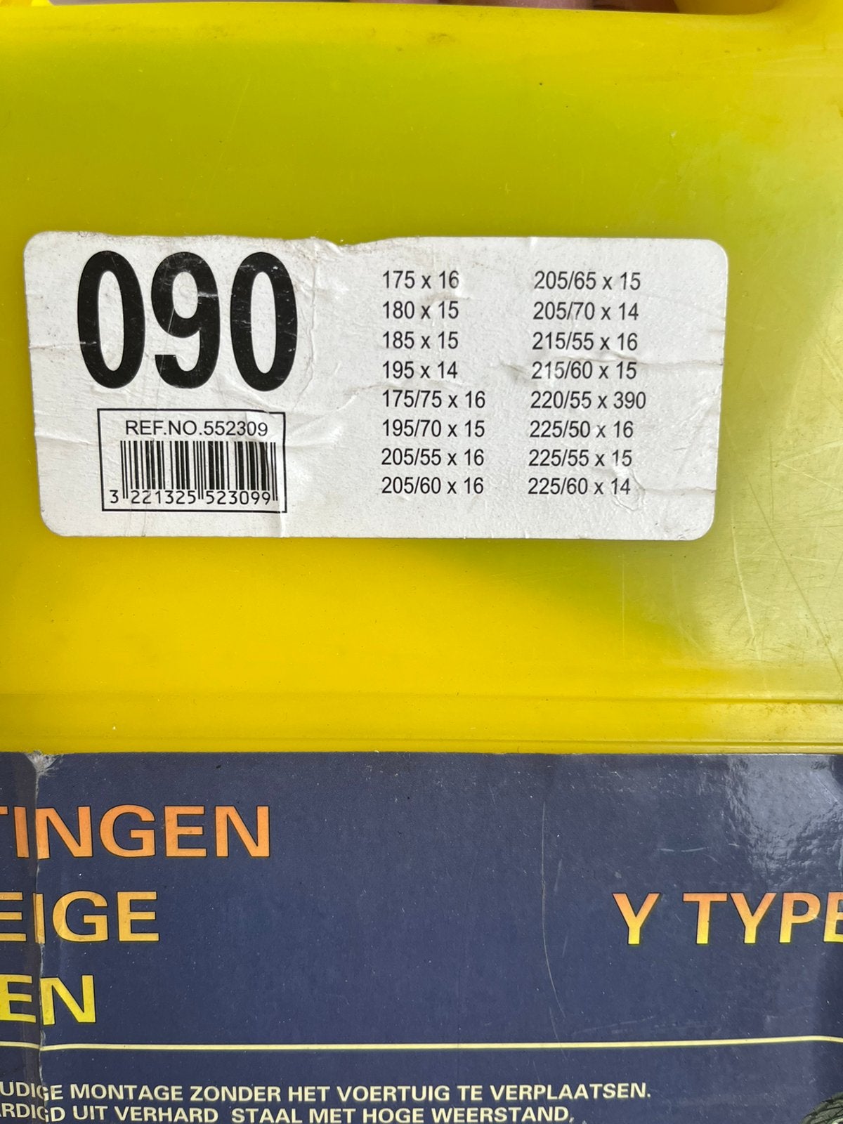 Sneeuwkettingen, Enlèvement, Utilisé