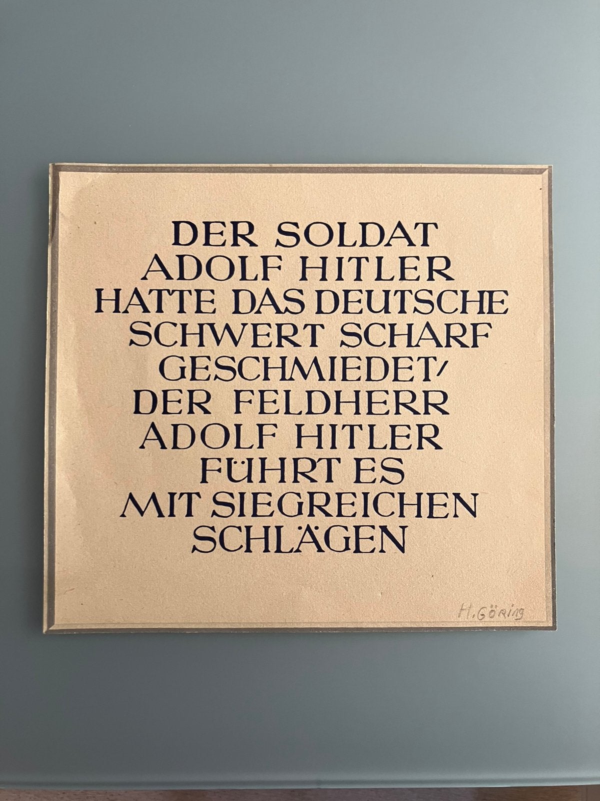 NSDAP Wochenspruch, Verzamelen, Militaria | Tweede Wereldoorlog, Ophalen of Verzenden