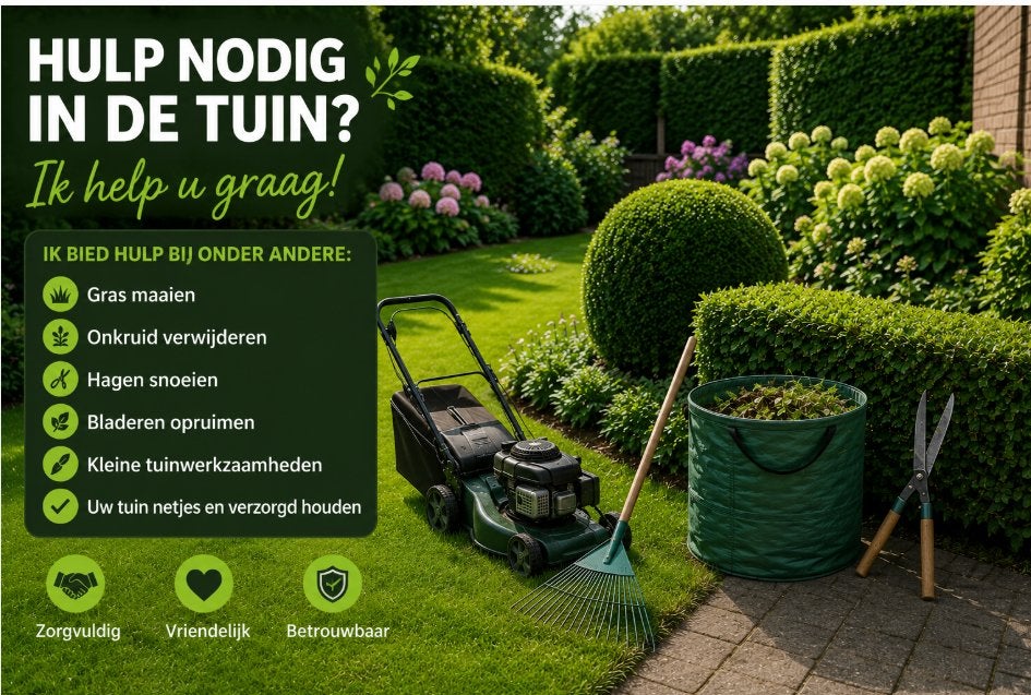 Betrouwbare Hulp voor uw Tuin, Divers, Enlèvement