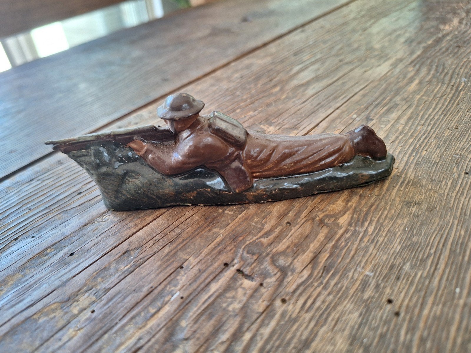 vintage legersoldaat, Antiek en Kunst, Ophalen of Verzenden