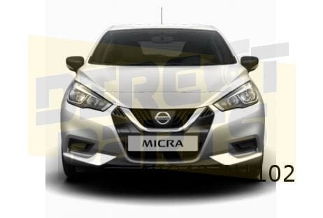 Nissan Micra K14 voorbumper (ZBD Platinum zilver) Origineel!, Neuf, -, -, Avant