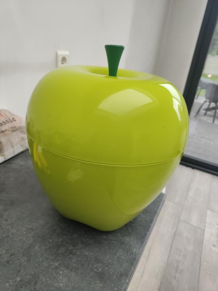 Xl opbergbox groene appel te Zandvliet, Ophalen, Gebruikt, Groen