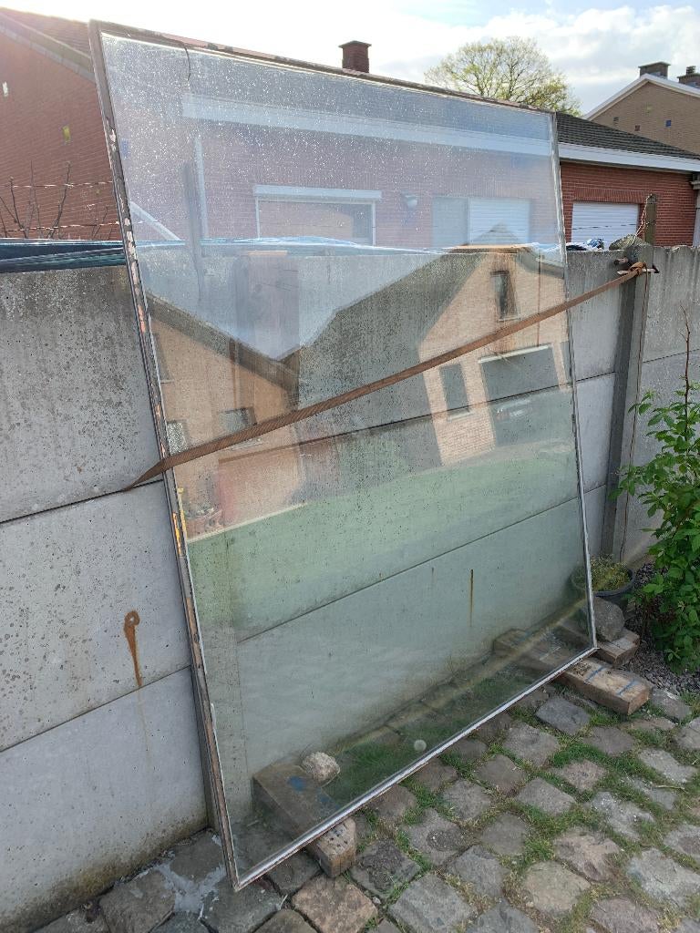 GRATIS dubbelglas ruit 2 maal, Doe-het-zelf en Bouw, Ophalen, Gebruikt, 160 cm of meer, Glasplaat