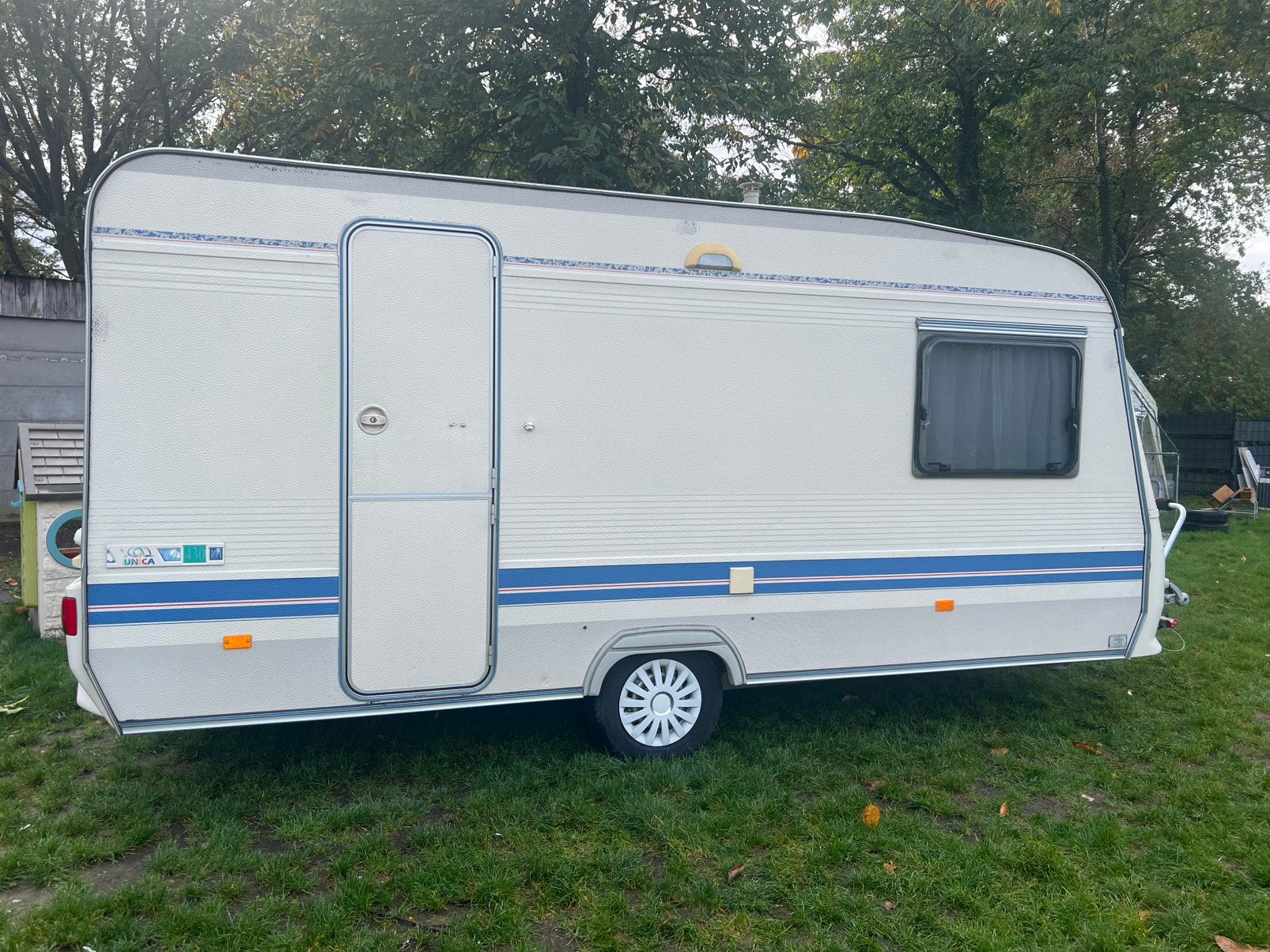 Mooie adria caravan in zeer goede staat, Particulier, Adria, Fietsenrek