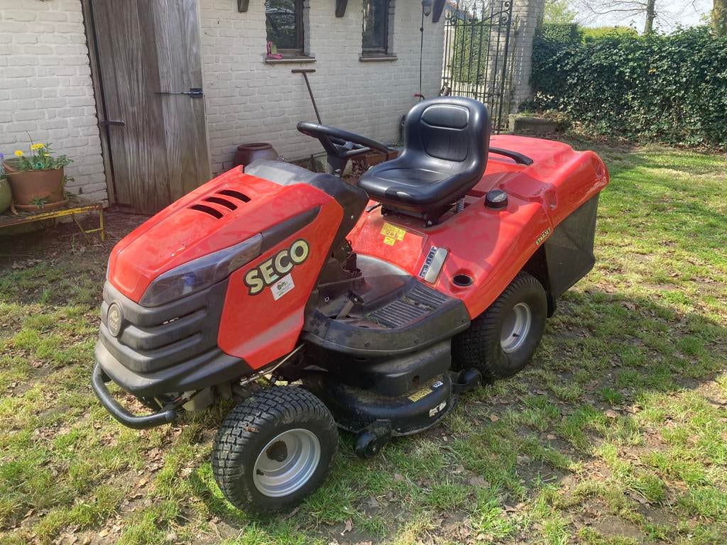 Seco starjet 102 zitmaaier, Tuin en Terras, Ophalen, Zo goed als nieuw, Opvangbak