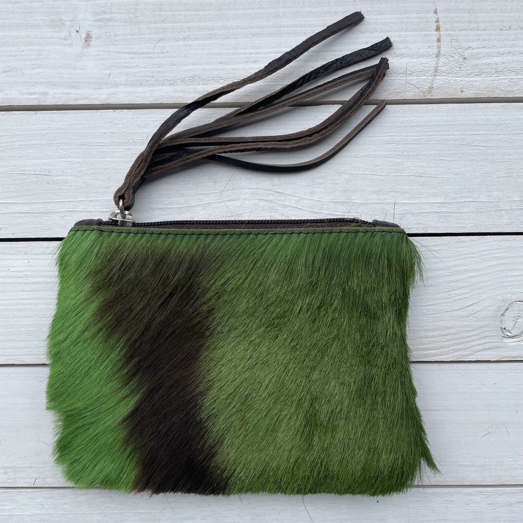 Tas Kim springbok licht groen 16x12cm #K-4 | Lederstore, Bijoux, Sacs & Beauté, Enlèvement ou Envoi, Neuf, Vert, Sac de soirée