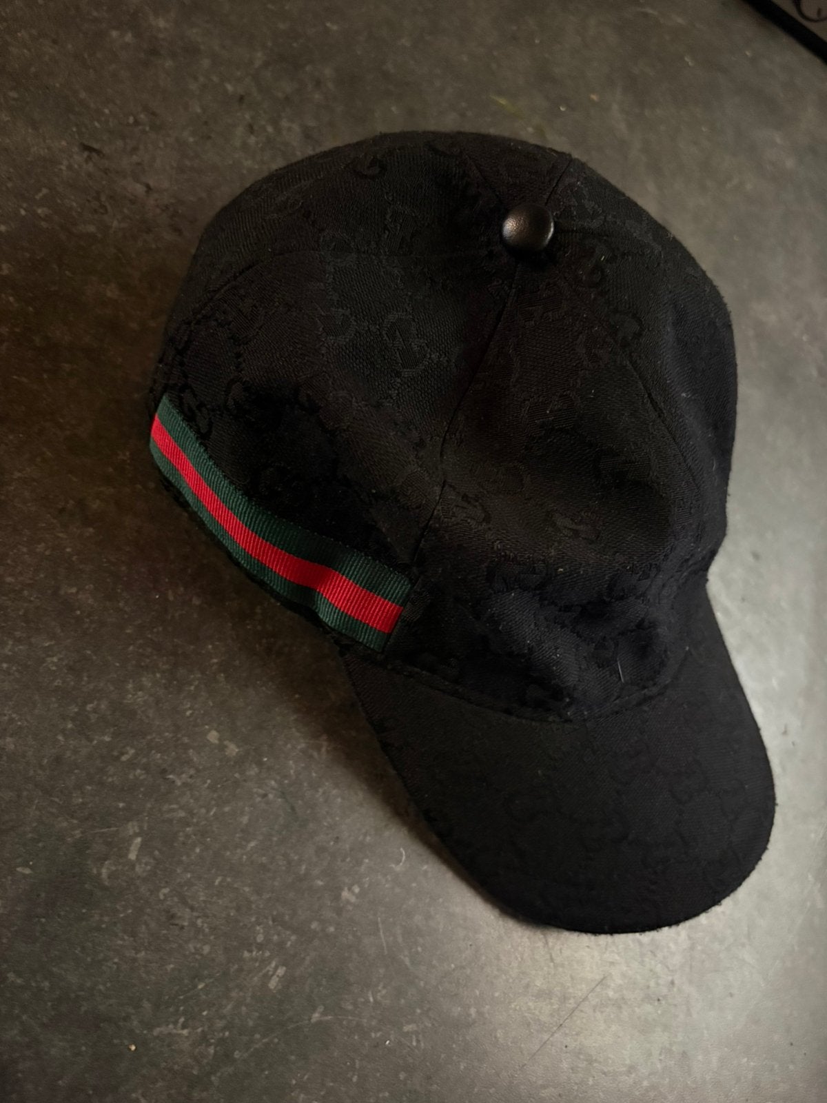 Gucci pet zwart, Kleding | Heren, Ophalen, Zo goed als nieuw, Pet