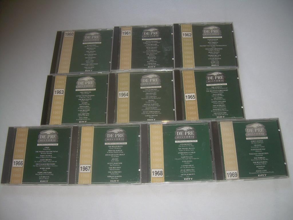 10 CD S  - DE PRE HISTORIE  JAREN 60, Cd's en Dvd's, Ophalen of Verzenden, Zo goed als nieuw, Pop