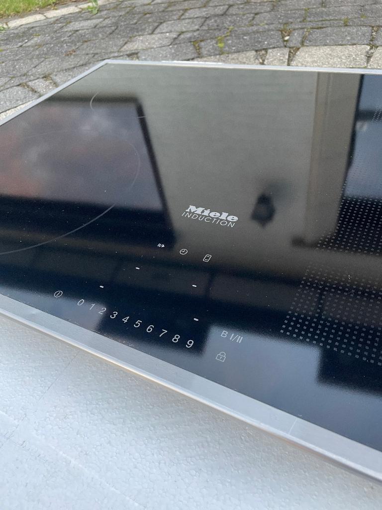 miele inductie kookvuur, Elektronische apparatuur, Kookplaten, Ophalen, Gebruikt, 4 kookzones, Inbouw