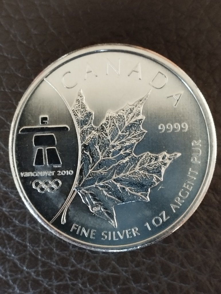 1oz .999 zilver Canada VANCOUVER maple leaf 2008, Postzegels en Munten, Ophalen of Verzenden, Noord-Amerika, Losse munt, Zilver