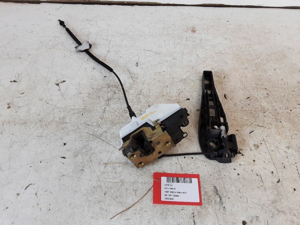 SERRURE DE PORTE AVANT DROITE C3 (FC / FL / FT) (46983280), Citroën, Mevr. I. Hauben, Utilisé, Avant