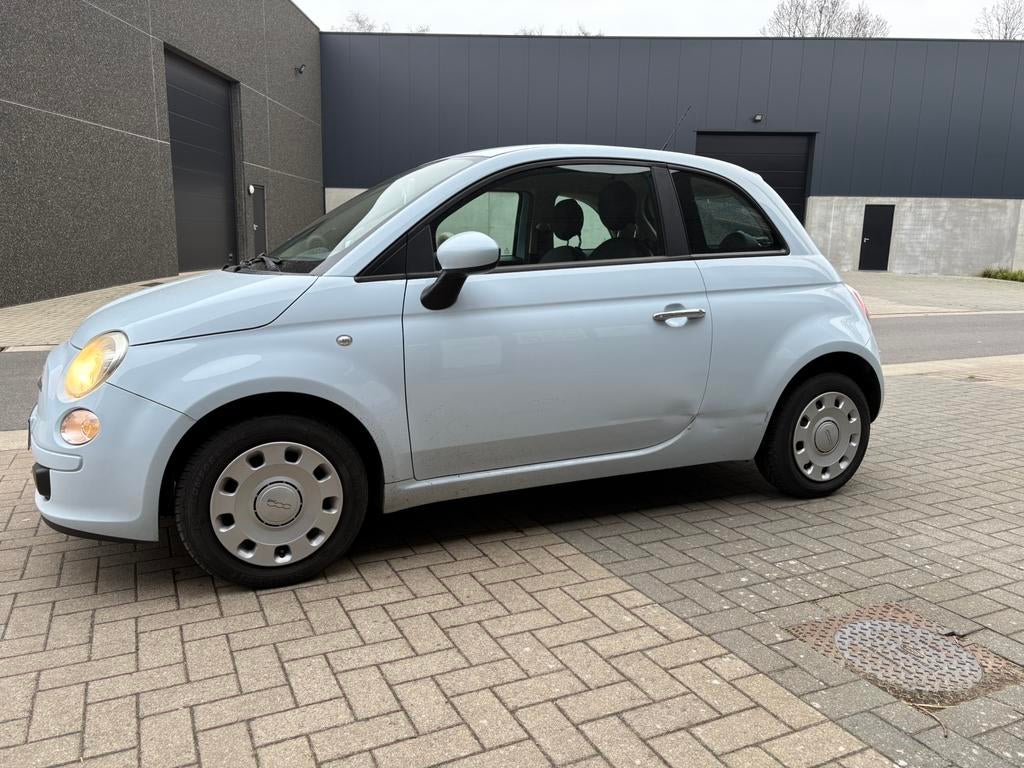 Fiat 500, Zwart, Blauw, 1198 cc, Leder
