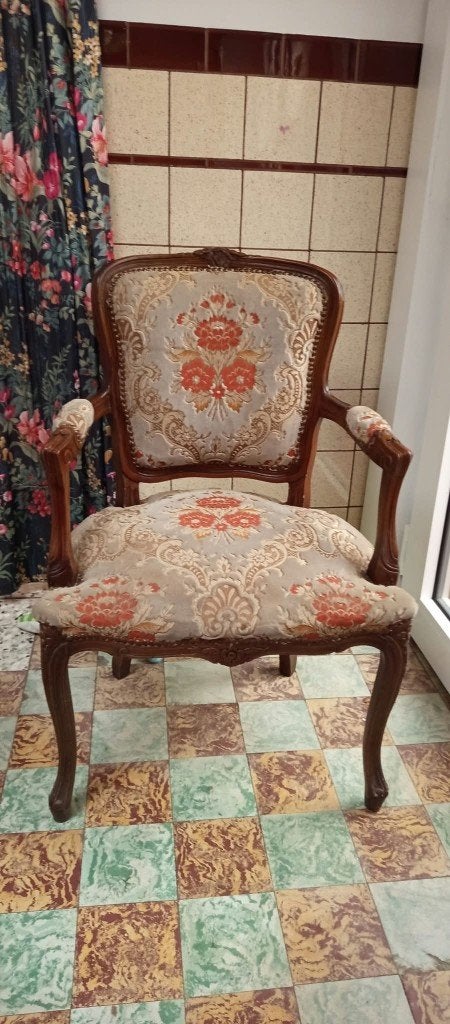 Antieke stoel Rococo stijl, Antiquités & Art, Enlèvement