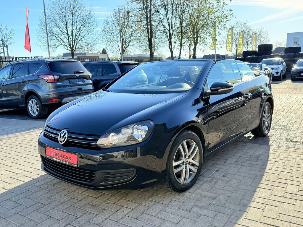 Volkswagen golf 6 cabrio 1.6tdi 1j garantie, Auto's, Euro 5, Bedrijf, Te koop, Handgeschakeld