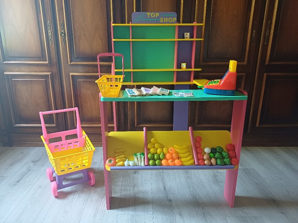 magasin de jouets en bois avec accessoires, Enlèvement, Comme neuf
