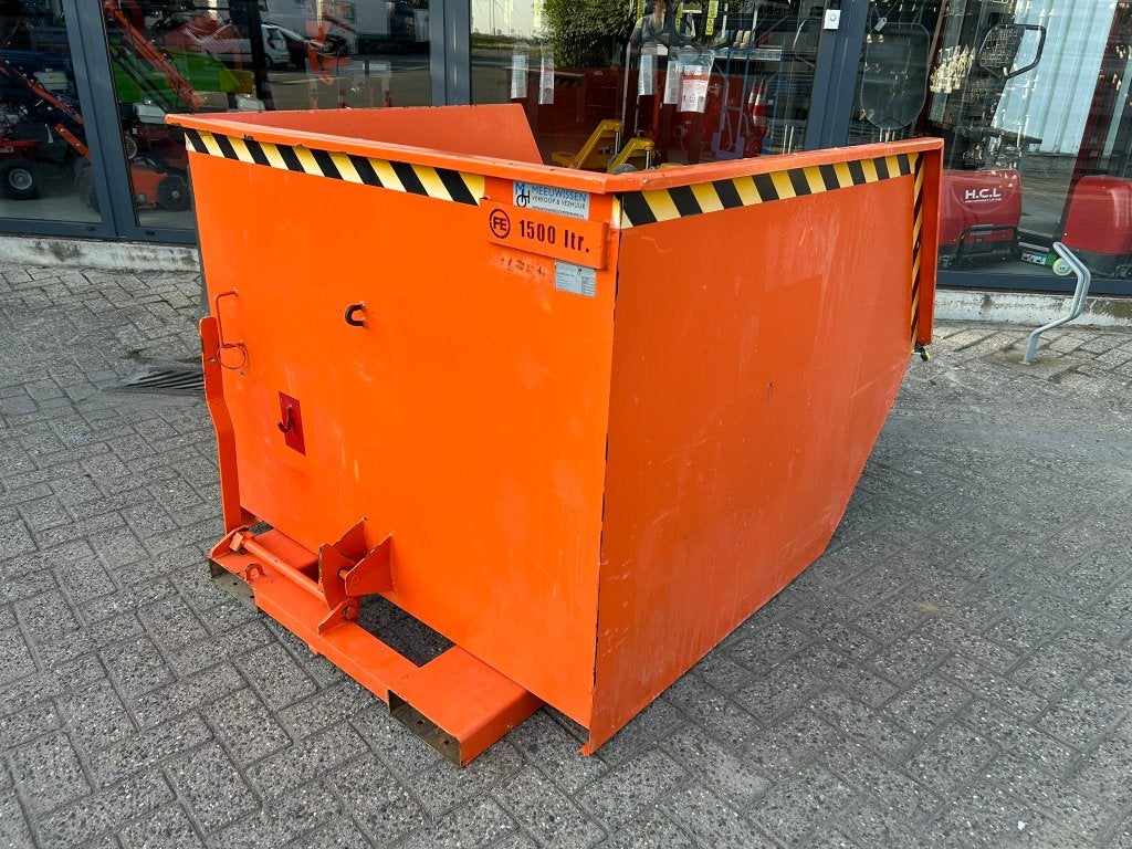 Eichinger heftruck kantelbak/kantelcontainer 1500L, Ophalen