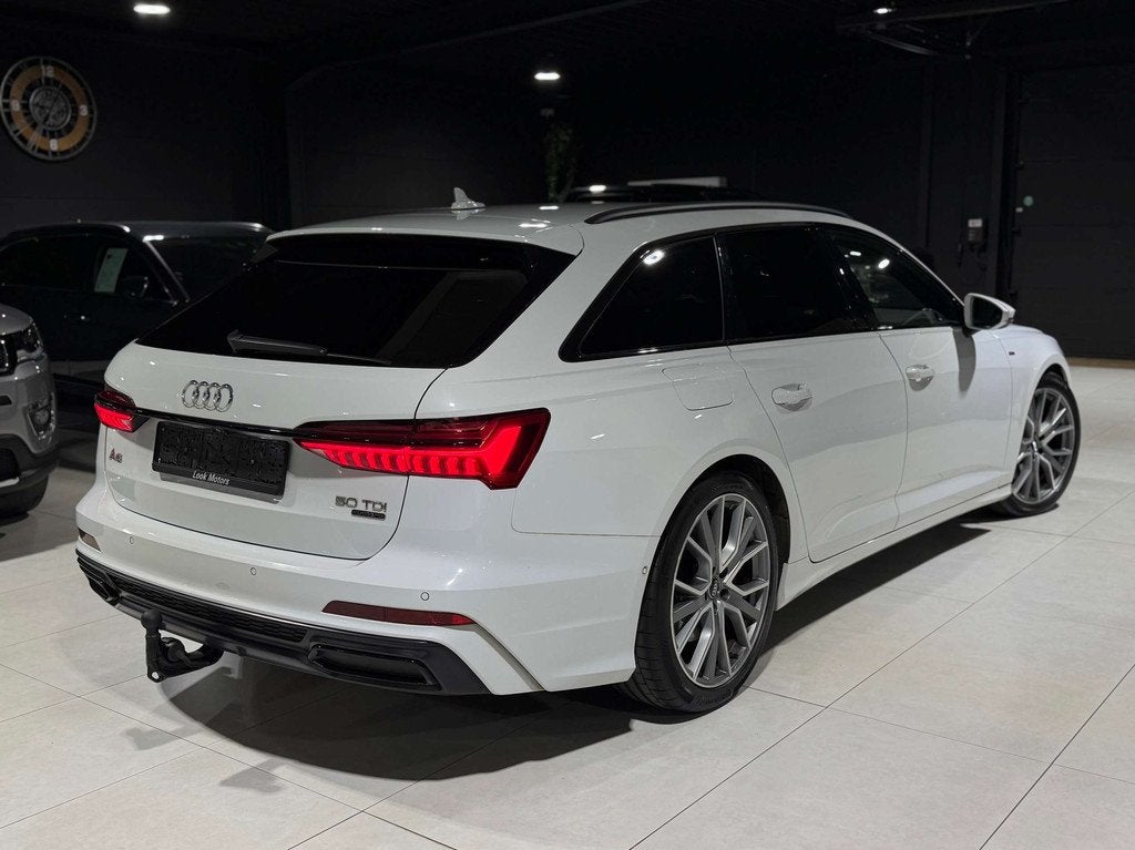 Audi A6 Avant 50 TDi Quattro 3x S-LINE 286CV Tiptronic DISTR, Auto's, Audi, Automaat, Gebruikt, Wit, Leder