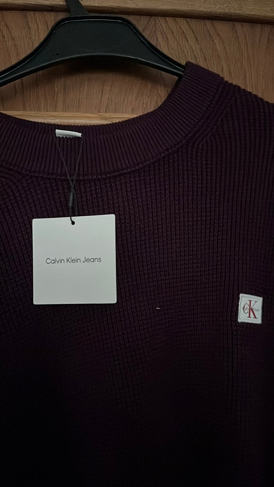 Pullover Calvin Klein Violet XL neuf, Kleding | Heren, Truien en Vesten, Ophalen of Verzenden, Zo goed als nieuw, Paars