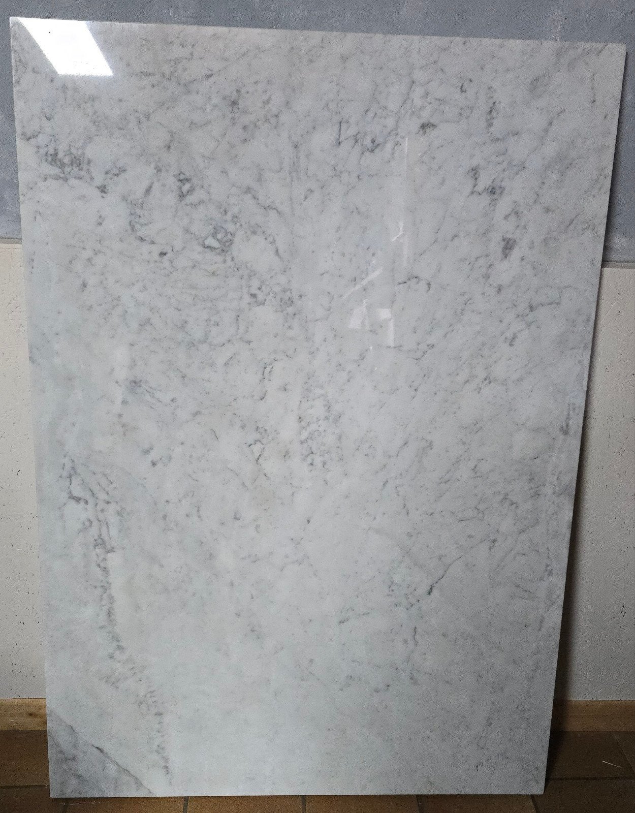Plaque en véritable marbre blanc, Ophalen