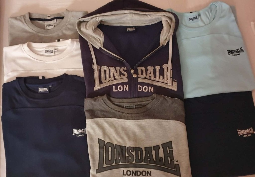 SPORTPAKKET VAN HET MERK LONSDALE LONDON XXL (7 STUKS), Ophalen, Maat 56/58 (XL), Lonsdale, Zo goed als nieuw