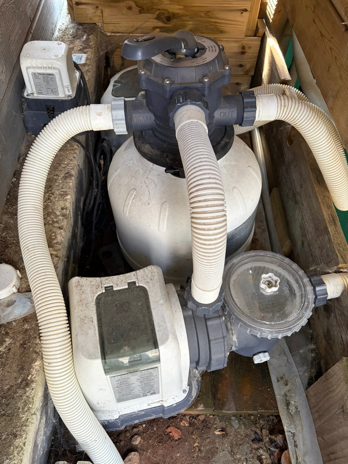 Intex Krystal Clear zandfilterpomp 10m3, Ophalen, Gebruikt