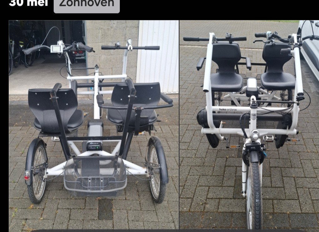 duo fiets van huka, Ophalen, Huka