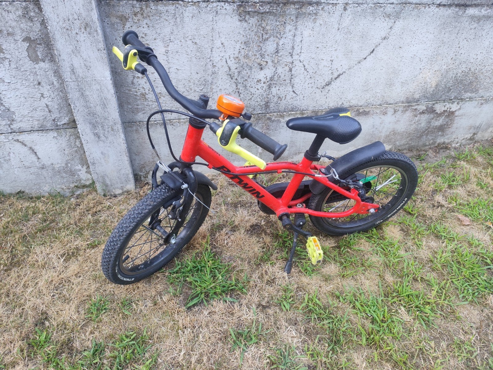 aluminium 16" kinderfiets B-twin racing 900, Fietsen en Brommers, Ophalen, Velgrem, Aluminium, 16 tot 20 inch